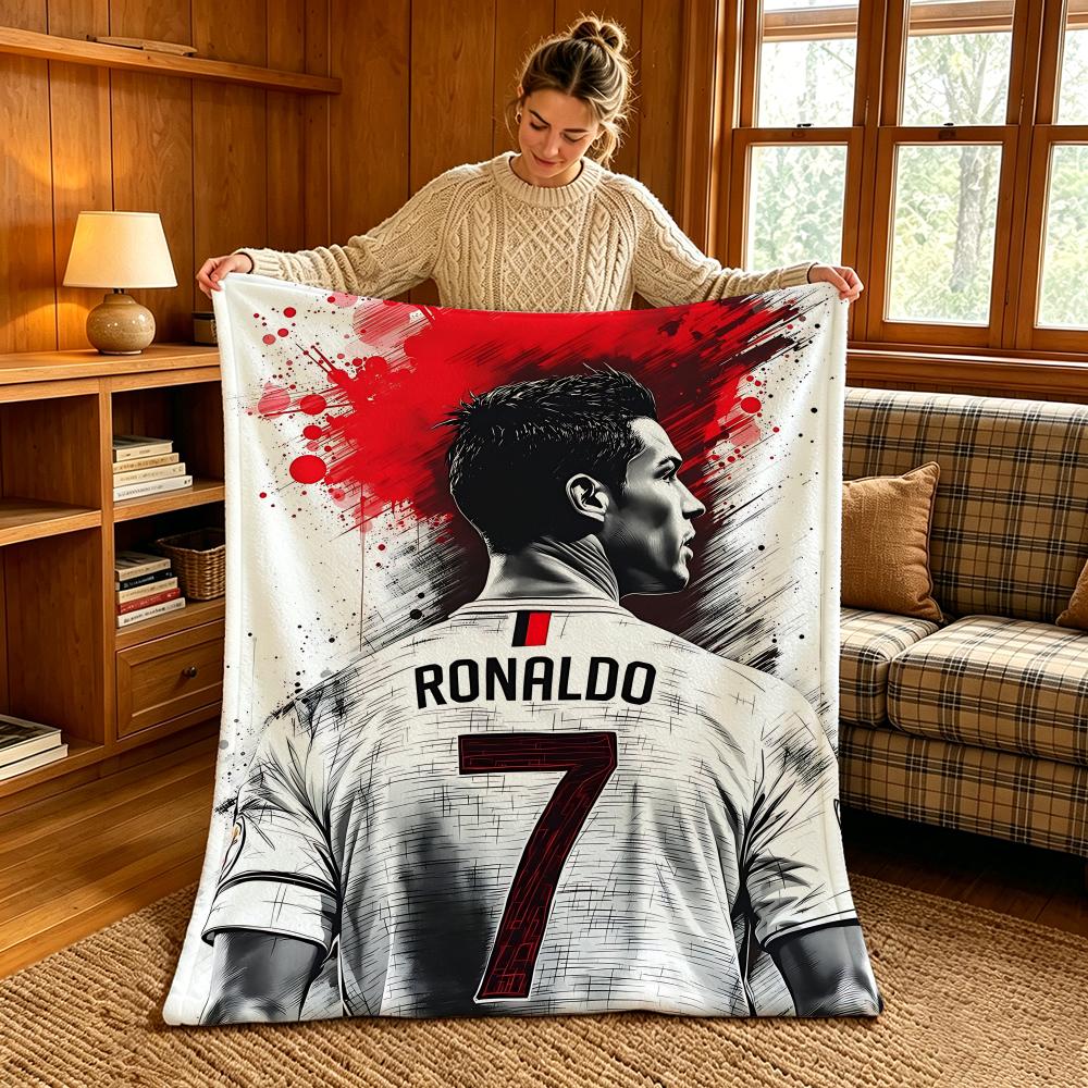 Sports C-Cristiano Ronaldos Throw Warm And Soft Suitable For Bedroom Living Room Sofa Bed Office Travel Camping