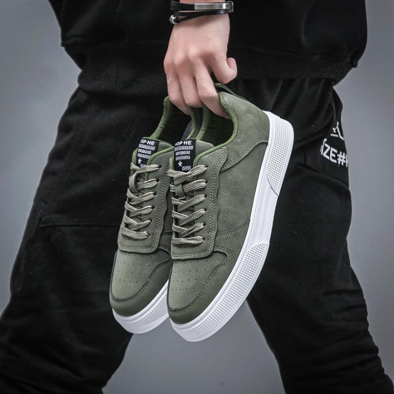 Herrenschuhe Gesicht Modisch Vielseitig Trend FreizeitSchuhe Weiche Sohle Niedrige Schuhe Herren