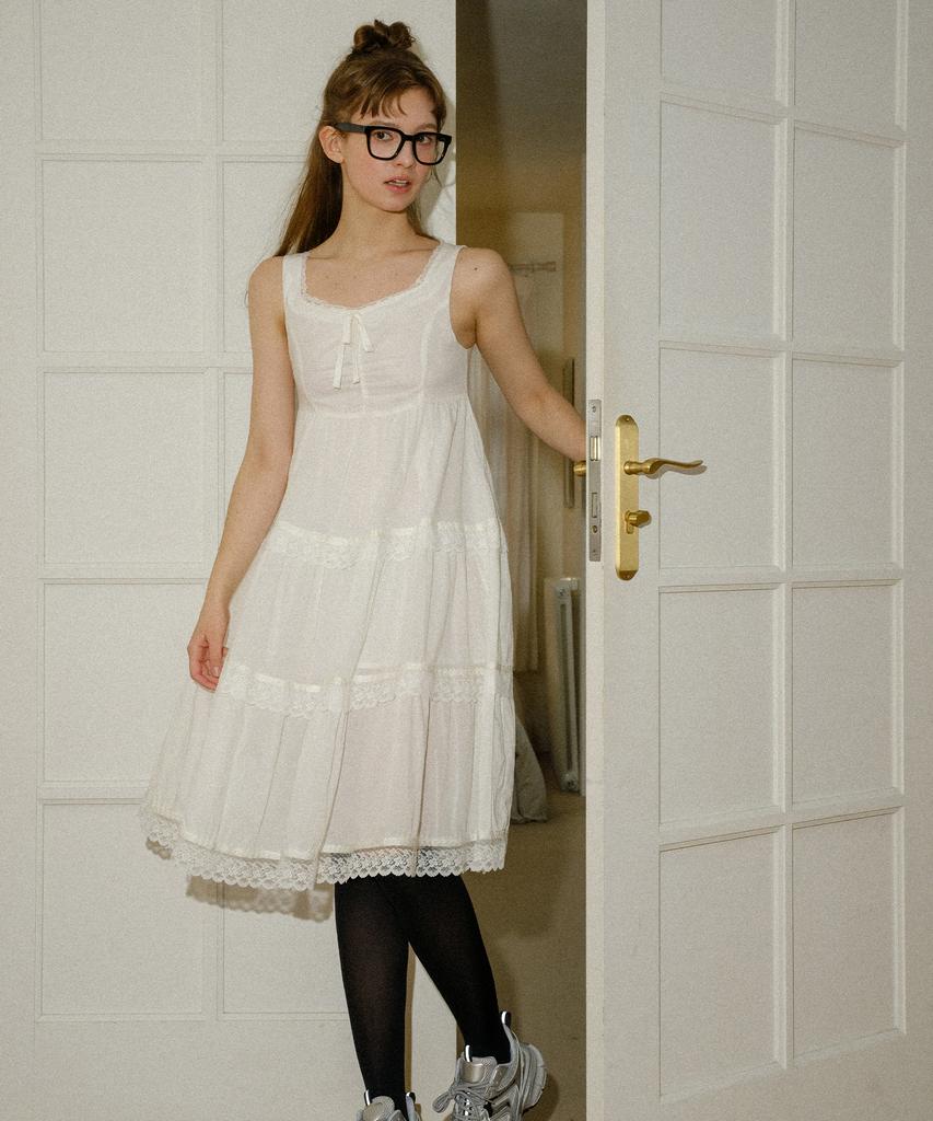 Baitalssain Fairy Tiered Ribbon Dress