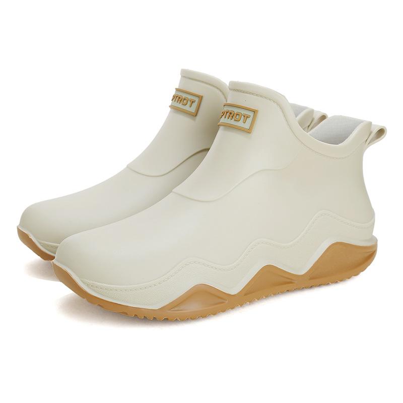 

резиновые сапоги женская верхняя одежда чехол для ног мужская пара водонепроницаемая обувь резиновые сапоги короткие женские резиновые сапоги 44 абрикосовый