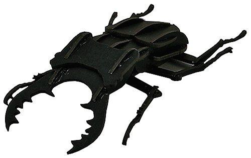 

Paper puzzle small stag beetle black with special pedestal PP203-01BK