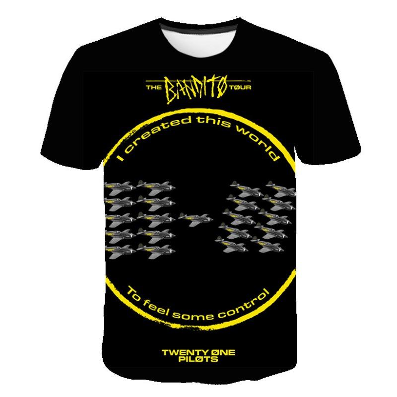 Letní trendy personalizovaná kreativní kulatá vzorovaná 3D digitálně potištěná trička s krátkým rukávem pro muže a ženy