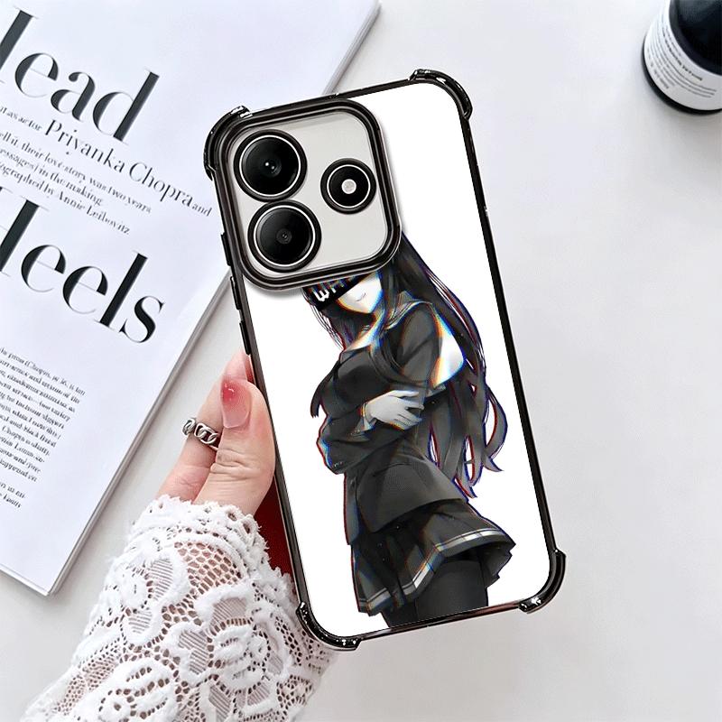 Sugoi Senpai Waifu Kawaii Anime Girl Soft Phone Case For Xiaomi Redmi Note 14 15 Pro Plus 13 12 11S 11T 5G 10 9S 9 Plating Anti-