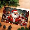 Christmas Santa Claus Welcome Entrance Doormat Home Decor Carpet Indoor Outdoor Floor Mat Living Room Bedroom Bath Kitchen Rug