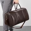 Schultertasche Große Tragfähigkeit Feste Nähte Trocken-Nass-Trennung Glattes Kunstleder Großes Fassungsvermögen Unifarbe Unisex Business