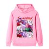 B1265 Kids Boys Girls Christmas New Year Kpop Rumi Zoey Mira Print Long Sleeves Hoodie
