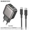 BOROFONE BAS54A PD30W+QC3.0 European Charger for Apple iPhone 15/16 Fast Charging