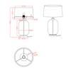 Lampa Stołowa Amur 1 E27 Transparentny  Light Prestige Lp-919/1T Transparent