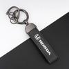 Honda Badge Leather Car Keychain Keyring Key Lanyard For Honda Civic Accord Fit Jazz Pilot CRV Odyssey Passport City Shuttle HRV TV7