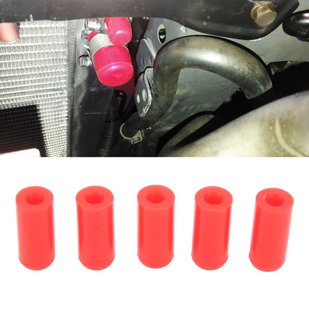 10PCS   Vacuum Hose End   4mm Heat Resistant Silicone Blanking   for BOV Pipe Line