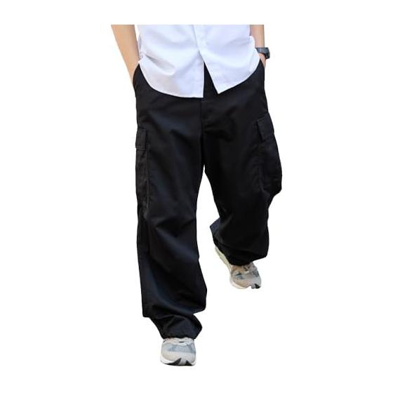 [Wego] Unisex Cargo Pants, Wide Cargo, Loose Pants, Clothes, Streetwear, Bottoms, Trousers, Wide Pants, Outdoor, Work Wear, Korean, Spring, Summer,