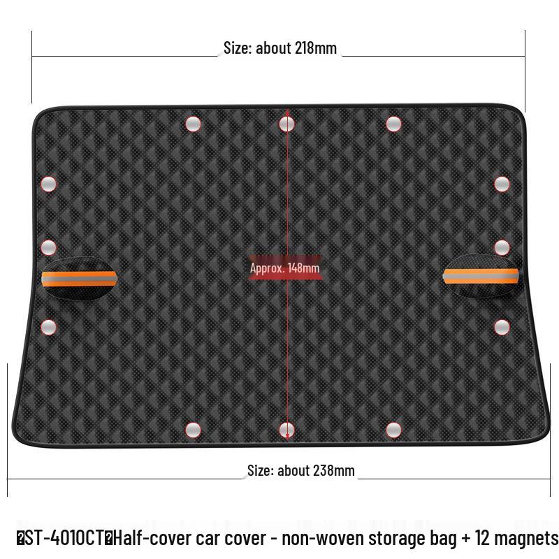 Thickened Windproof Car Snow Cover & Sun Shield - Winter Antifreeze Protection for Windshield