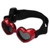 Fashion Heart-shaped Puppy Eyeglasses UV Protection Waterproof Dog Eyewear Glasses Adjustable Strap Dog Sunglasses Pet Supplies