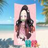 Customizable personalized beach towels Demon Slayer character theme themed designs.Suitable for the beach, yoga, sports;ideal as beach accessories
