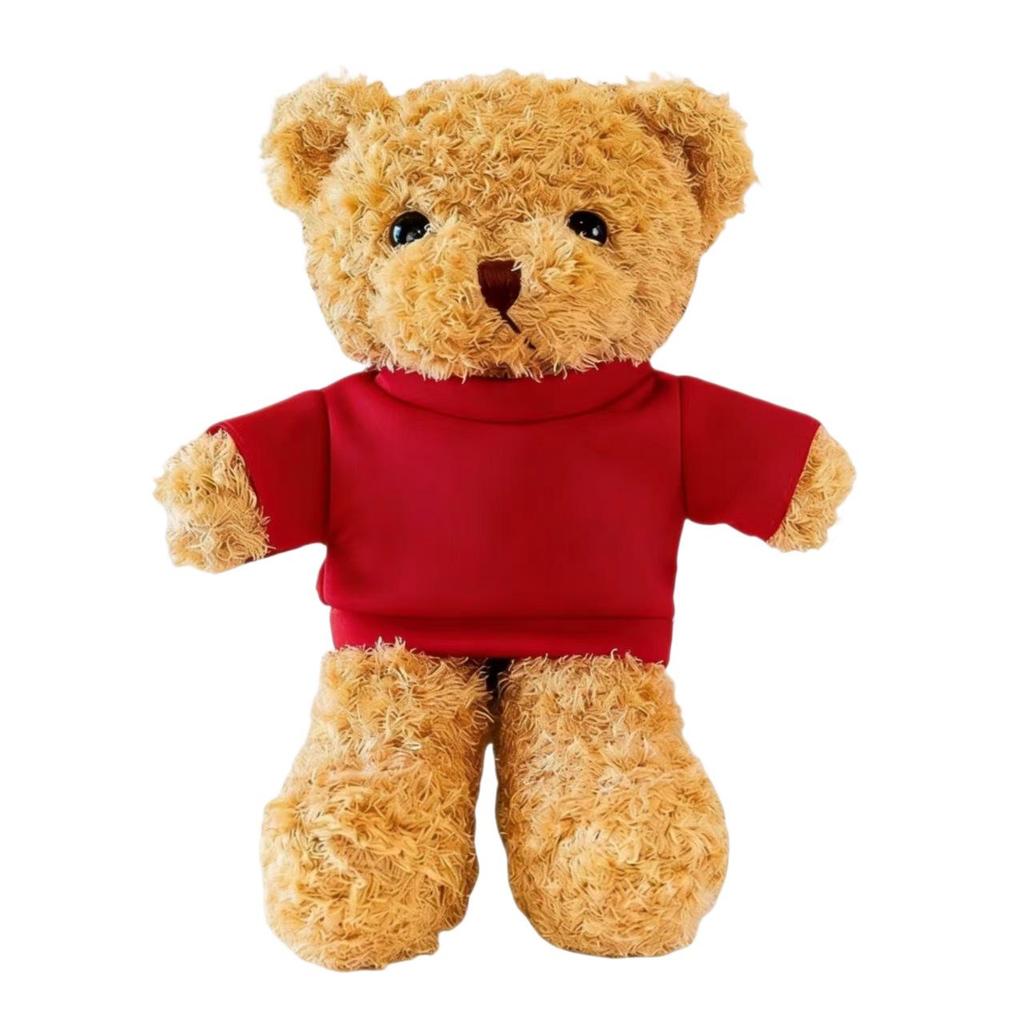 Custom Logo Teddy Bear Plush Toy - Cute Little Bear in Clothes for Gifts & Events