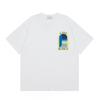 2026 Casablanca Print Loose Fit Cotton T-Shirt Men Youth Casual Wear