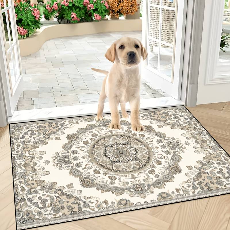 Traditional Celtic Knot Céad mile fáilte Coir Door Mat - Cultural-Themed Floor Mat for Warm Welcoming Entryway Decor 40x60CM