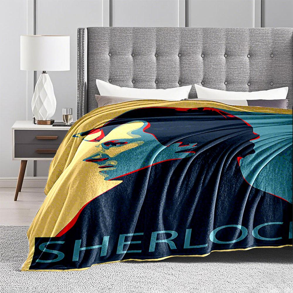 Sherlock Pop Art Blanket for All Seasons Blanket Lunch Break Throw Gift