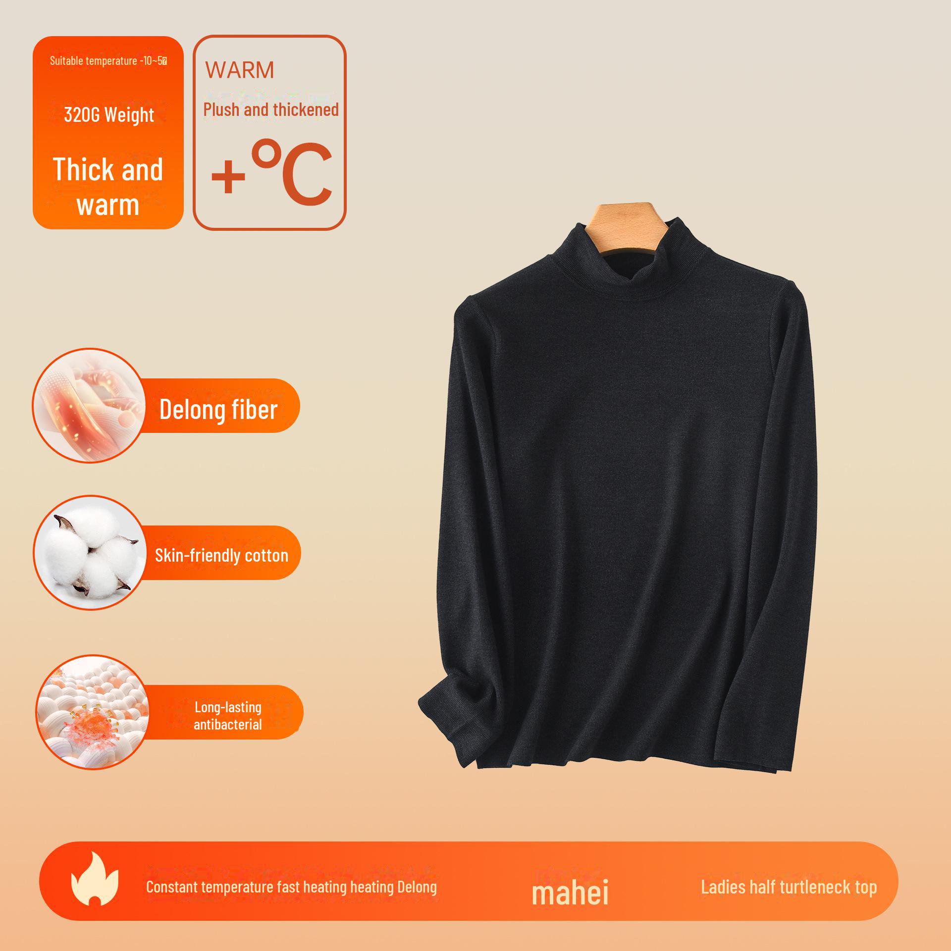 

Рубашка-полуводолазка из немецкого бархата: Женский теплый топ на осень/зиму XXL