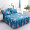 3pcs Printed Ruffled Soft And Comfortable Breathable Bed Skirt Set ,Bed Skirt, Bedspread, Bed Cover, Mattress Protector