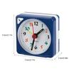 Mini Travel Table Alarm Clock Quartz LED Light with Snooze Function Battery Operated