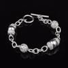 925 Sterling Silver  Personalized Circular Bracelets Geometry Charms Ball Bangles Party Retro Jewelry Accessories for Women