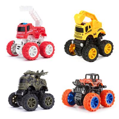 Children Inertial Stunt Car 4wd Off-road Vehicle Military Car Fire Truck Engineering Car Model Toys