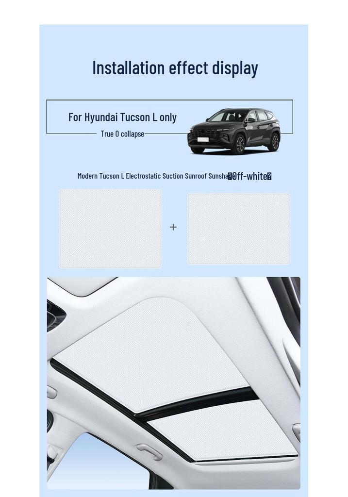 Hyundai Sonata Tucson IX35 Coupe Silicone Sunroof Sunshade