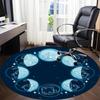 1pc Moon PhasesCat Office Round Area Rug, Indoor Mat Suitable For Office, Under Office Chairs Bedroom Living Room Home Decor, Room Deco