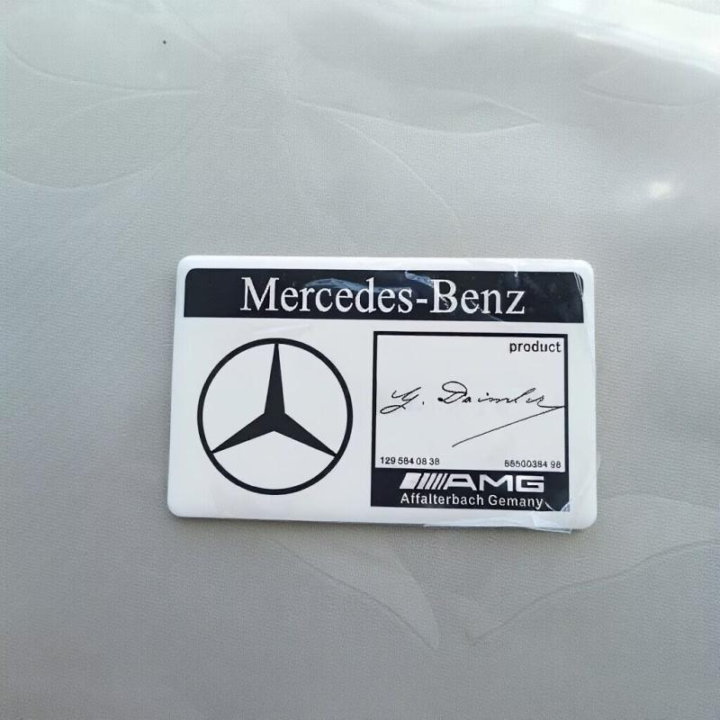 1pcs Car Sticker Metal Side Rear Trunk Badge Sticker For Mercedes Benz A M G W206 W204 W205 W212 W213 W221 W222 W240 W211