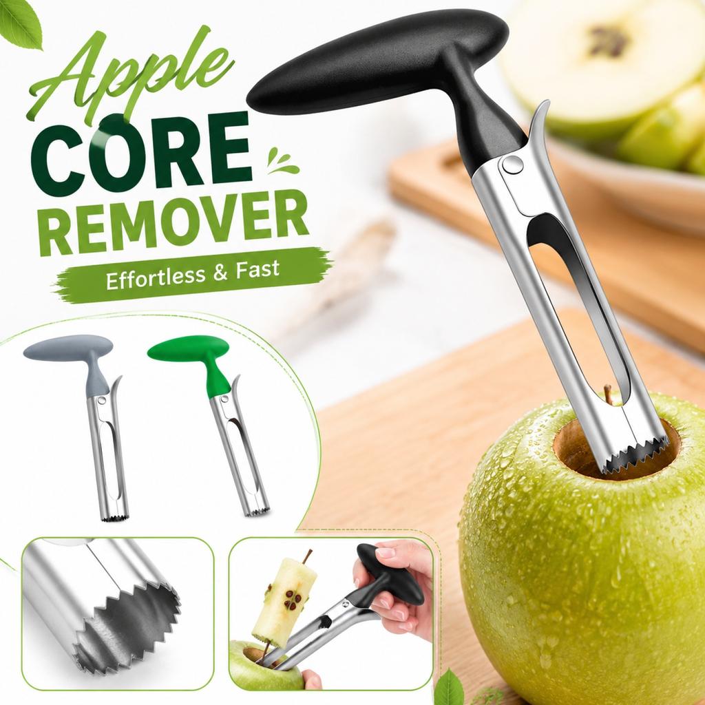 Stainless Steel Fruit Corer with Ergonomic Handle Durable Kitchen Tool for Removing Cores from Apples Pears and Other Fruits Easy To Use and Clean