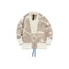 Li Ning X Jackie Chan Collaboration Paris Fashion Week Casual Loose Jacket Men Jacket Tooth-Yellow Gray AJDQ407-1