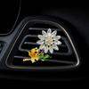 Flower Air Freshener Car Clip Universal Simple Installation Bling Faux