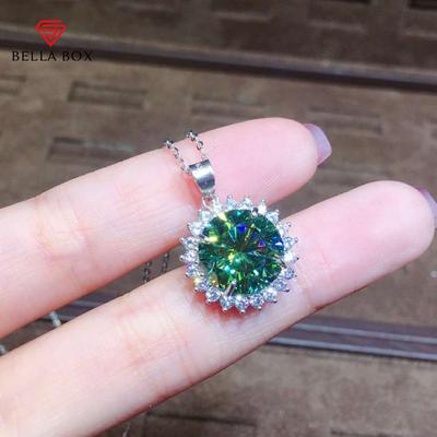 Temperament 3 Carat Eight Heart Eight Arrow Pendant For Women Wedding Jewelry