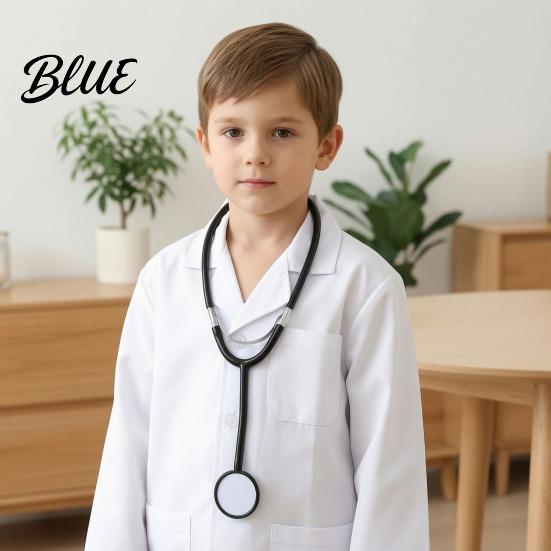 Pretend Play Medical Kit Stethoscope Prop Fake Doctor Nurse Costume Accessories Plastic Halloween Accessories Toy for Role Play Cosplay,