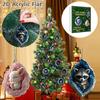 Christmas Geode Animal Advent Calendar 2025 2D Acrylic Forest Animals Xmas Tree Ornaments 12 Days Countdown Calendar for Holiday Decor
