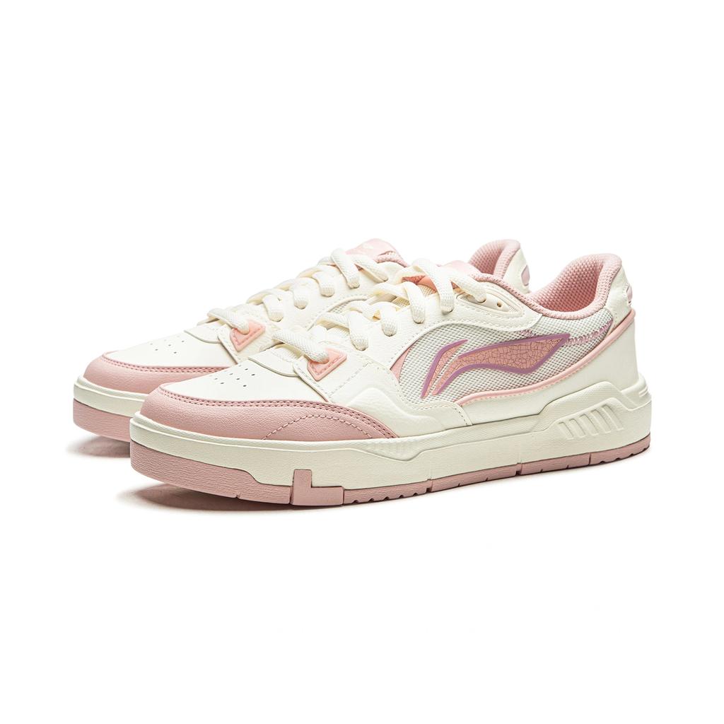 Women's Sneakers Li-Ning Sports Life Collection Skate Shoes Women's Low-top Mother Of Pearl White/Frosting