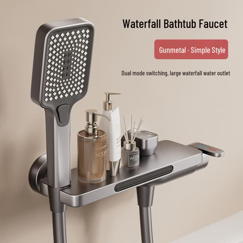 Yipan Wall-Mounted Waterfall Bathtub Faucet Set