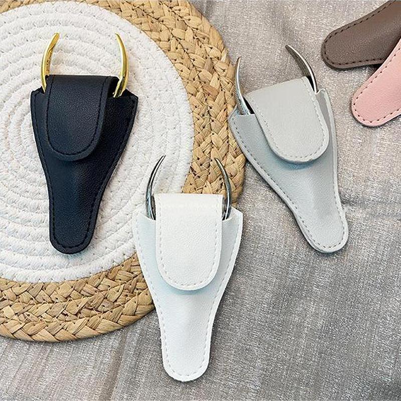1Pc Hasp Stil V Form Pu Leder Schere Schutz Tasche Nagel Trim Abdeckung Fall Maniküre Pediküre Werkzeuge