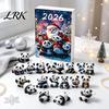 Holiday Gift for Panda Lovers Advent Calendars 2026, 2D Acrylic Cute Hanging Ornaments Animal Xmas Tree, 24 Days Christmas Countdown Calendar,