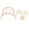 Chick Perch Paw Grinding Stable Structure Arch Shape Wooden Chicken Bar Stand for Farm Pet Coop