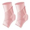 2Pcs Sports Ankle Brace for Men Women, Adjustable Sprained Ankle Support Foot Wrap, Ankle Compression Sleeve for Achilles Tendonitis Pain Relief