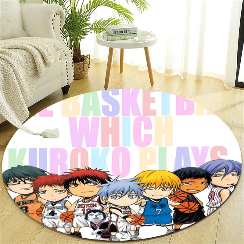 Personalized Kuroko's Basketball Round Chair Office Rug - Perfect for Mat, Office Chair & More - Ideal Gift for Birthdays and Holidays