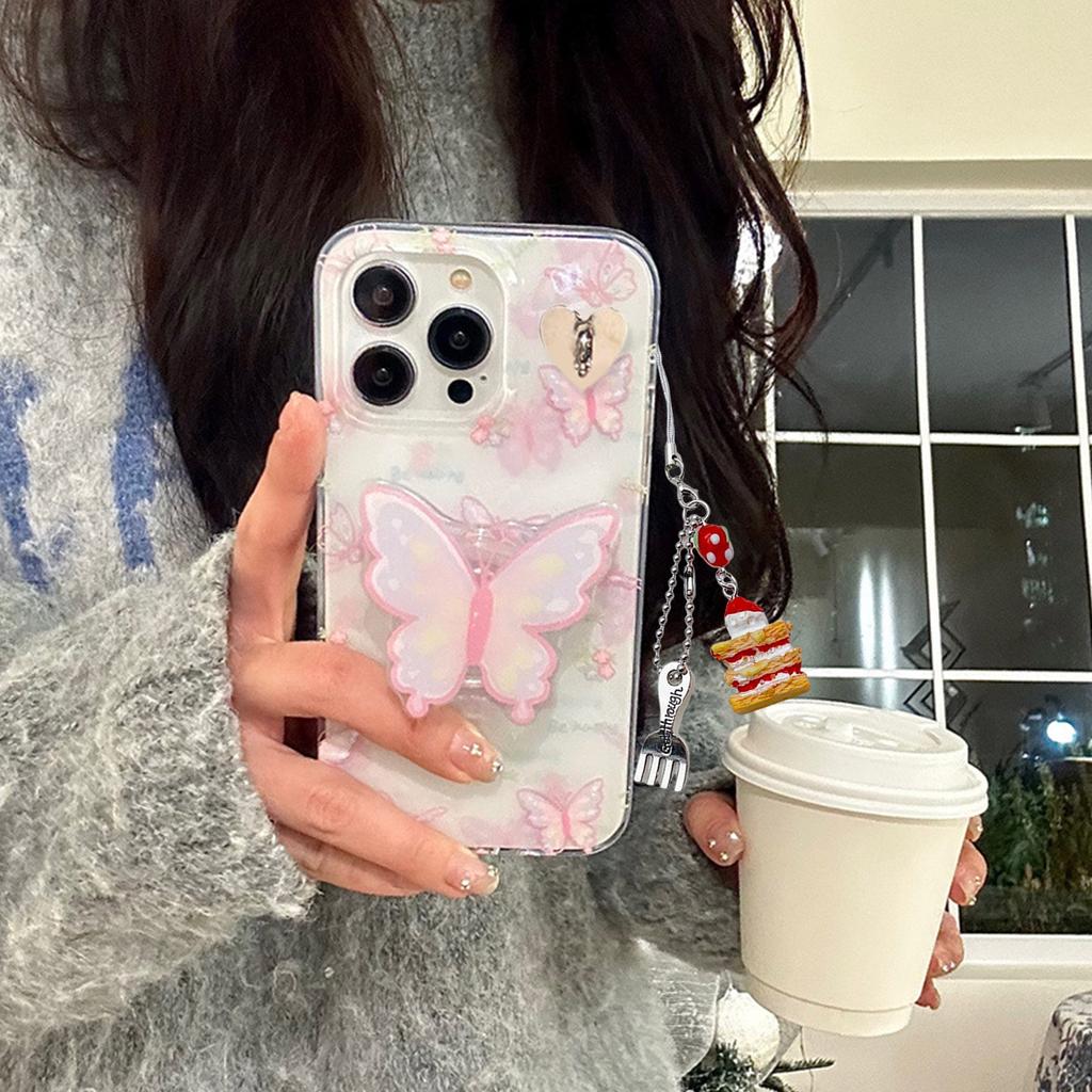 Cake Ice Cream Spoon Fork Pendant Phone Charm Hangings Rope Cute Phone Chain Strap Bag Decoration Keychain Accessories