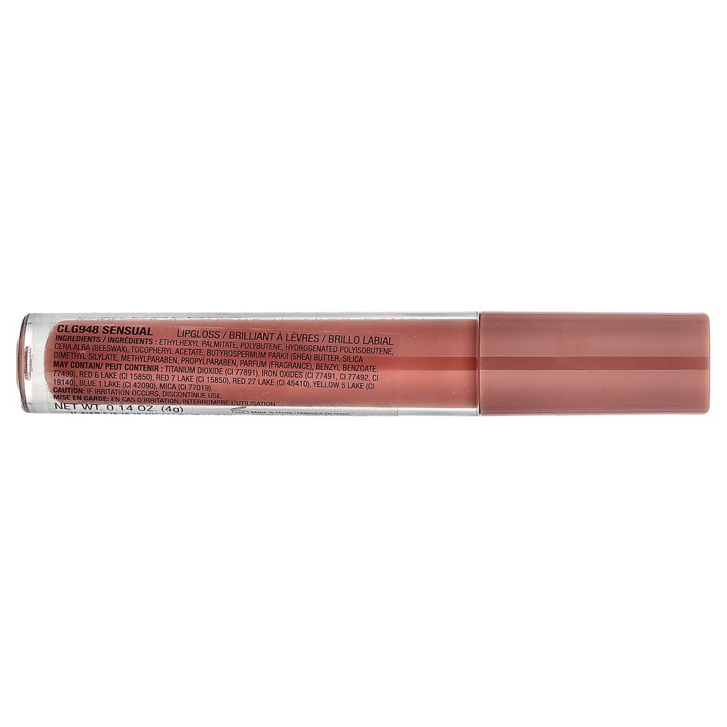 L.A. Colors, High Shine, Shea Butter Lip Gloss, CLG948 Sensual, 4g (0.14oz)