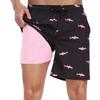 Board Shorts with Compression Liner Quick Dry Board Shorts Breathable Lining Adjustable Drawstring Summer Shorts