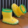 Dziecięce Kalosze Wodoodporne z Kreskówkowym Dinozaurem - Antypoślizgowe, z Miękką Podeszwą, Gumowe Buty dla Maluchów dla Chłopców i Dziewczynek