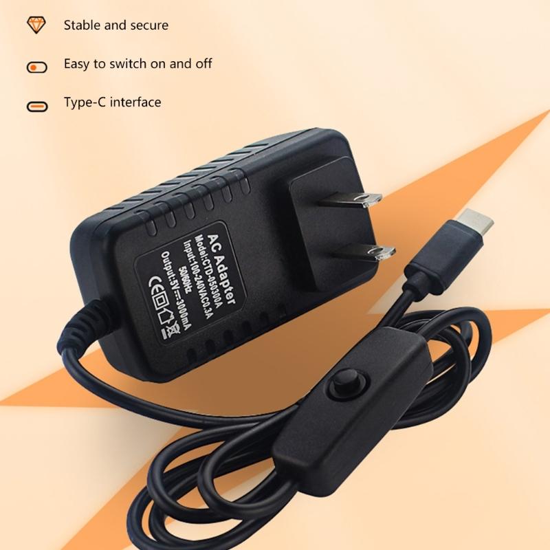 Type-C Charging 5V3A 15W Fast Charging Double Safety Protections For Smartphones Tablets
