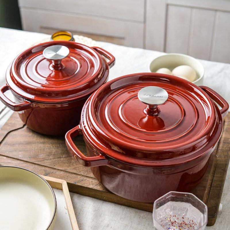 Cast Iron Enamel Stew Pot
