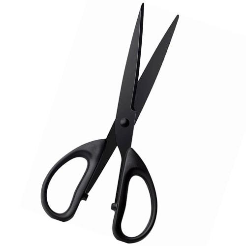 

FUYUERO Black Blade Scissors, Forged Stainless Steel with Titanium Coated Sharp Blades, Cutting Tools for Home Use, Paper, Fabric, Leather, DIY, Craft